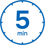 5分程度で受験可能